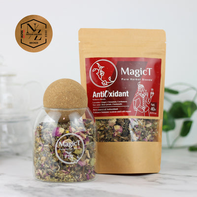 Antioxidant herbal tea pouch - Magic T New Zealand