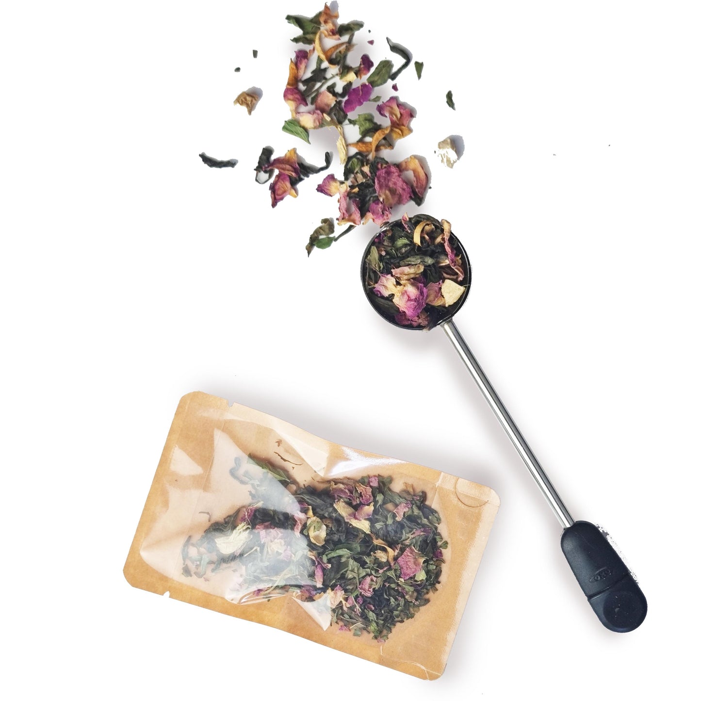 Meta-Boost: Green tea, Orange blossom, Ginger, Peppermint, Rose petals - Magic T