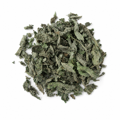 Dried spearmint leaves