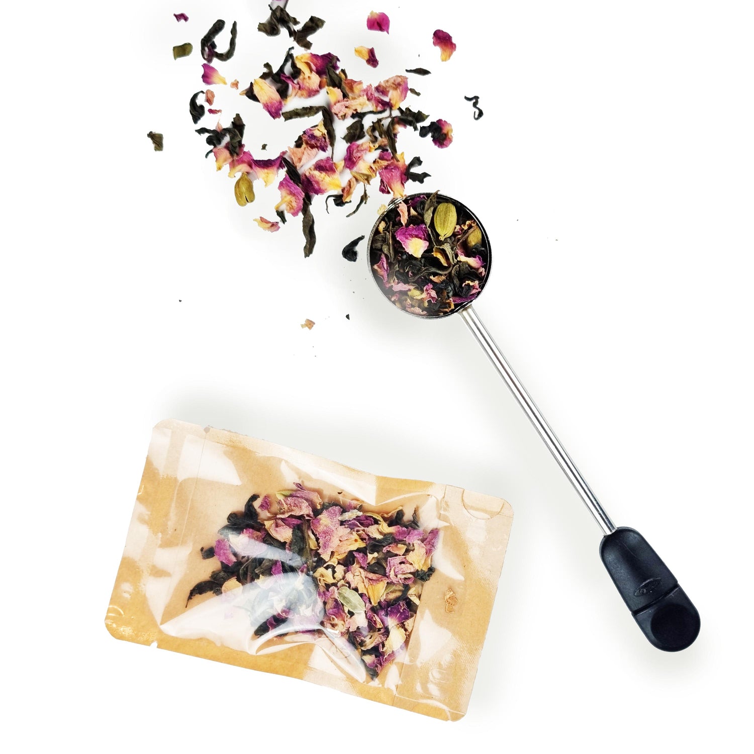 Green Rose Tea: Green tea, Rose petals, Cardamom - Magic T